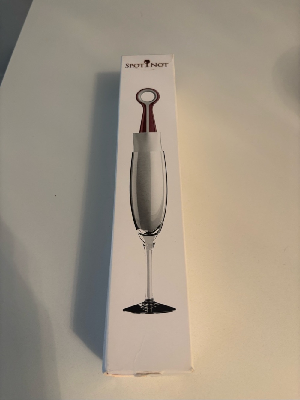 SpotNot Champagne Bottle Stopper - White & Red